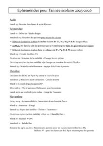 thumbnail of Ephémérides pour l
